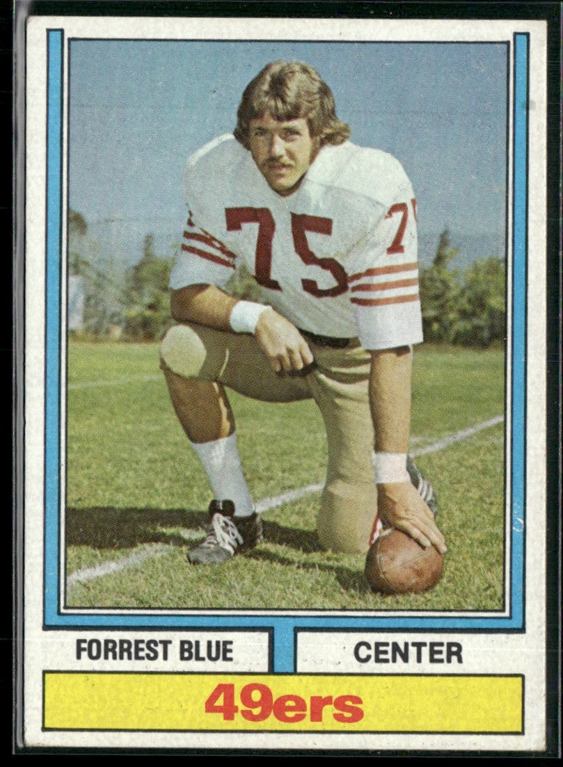 Forrest Blue 1974 Topps #124 San Francisco 49ers