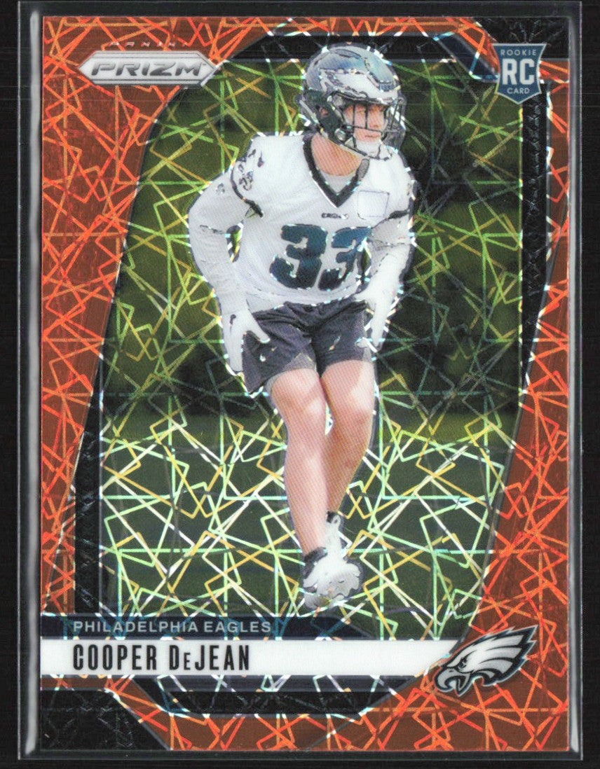 Cooper DeJean 2024 Panini Prizm Lazer RC #321 Philadelphia Eagles