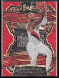 Damian Lillard 2019 Panini Select Concourse Red Wave #78 Portland Trail Blazers