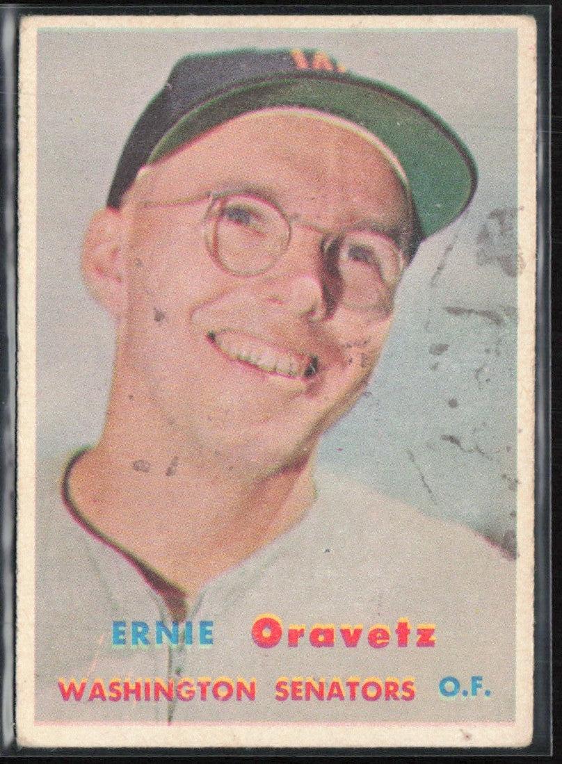Ernie Oravetz 1957 Topps #179 Washington Senators