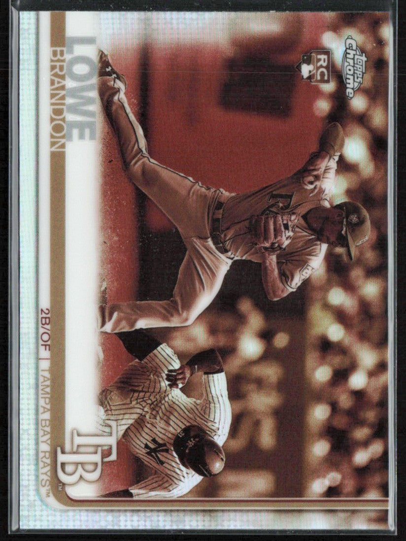 Brandon Lowe 2019 Topps Chrome Sepia Refractor RC #151 Tampa Bay Rays