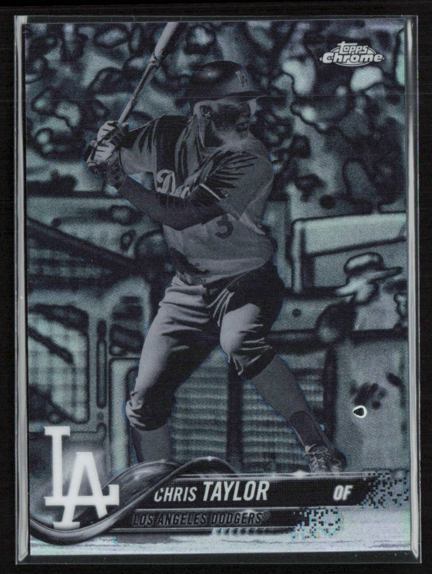Chris Taylor 2018 Topps Chrome Black and White Negative Refractor #83