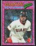 Willy Adames 2026 Topps Heritage Chrome Pink Sparkle Refractor #327