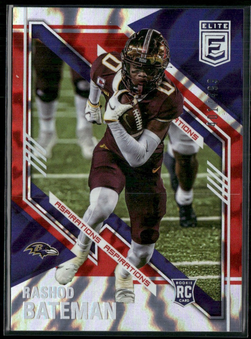 Rashod Bateman 2021 Donruss Elite Aspirations Shimmer RC /499 #123