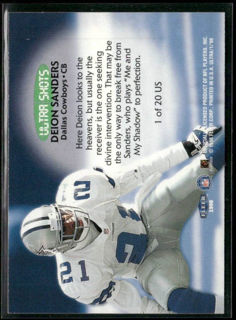 Deion Sanders 1998 Fleer Ultra Shots #1US Dallas Cowboys