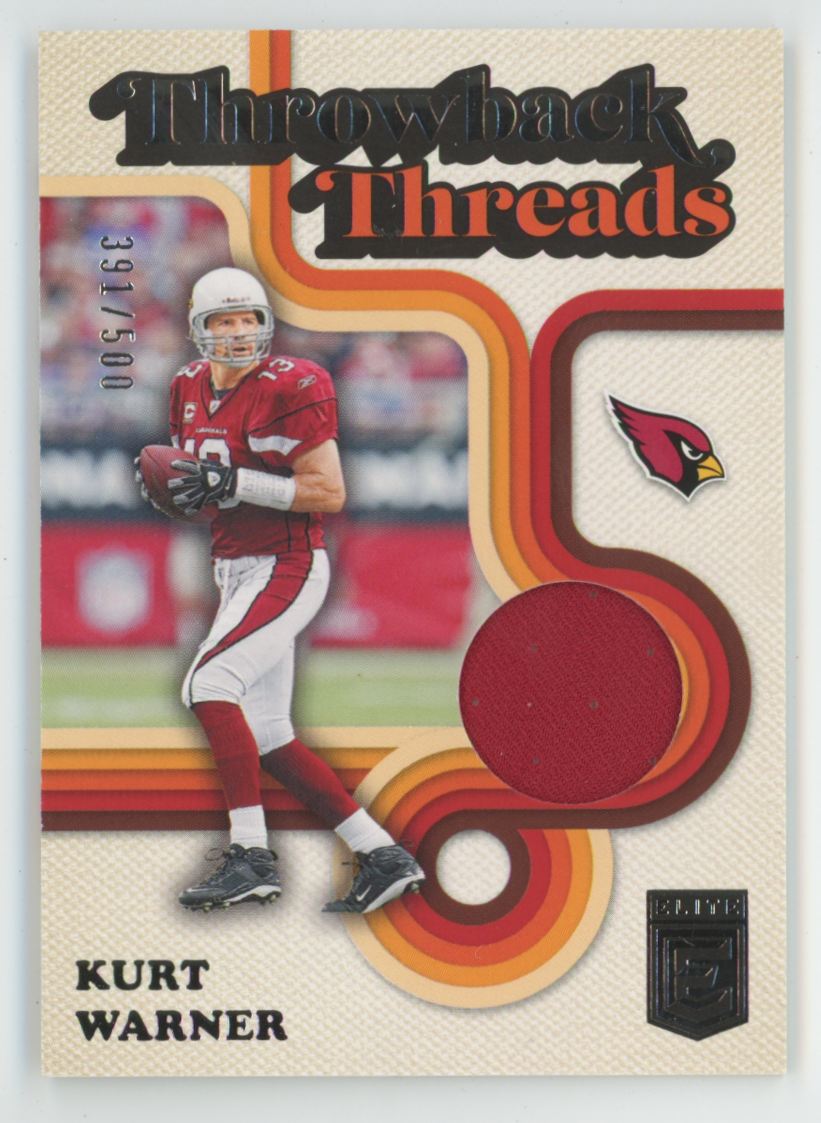 Kurt Warner 2024 Donruss Elite Throwback Threads /500 Jersey #THT-KWA