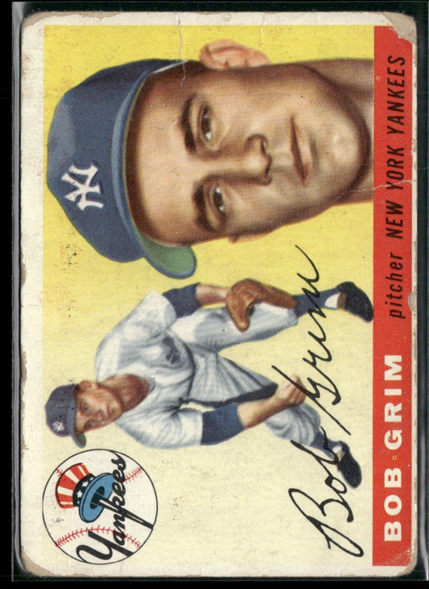 Bob Grim 1955 Topps RC #80 New York Yankees