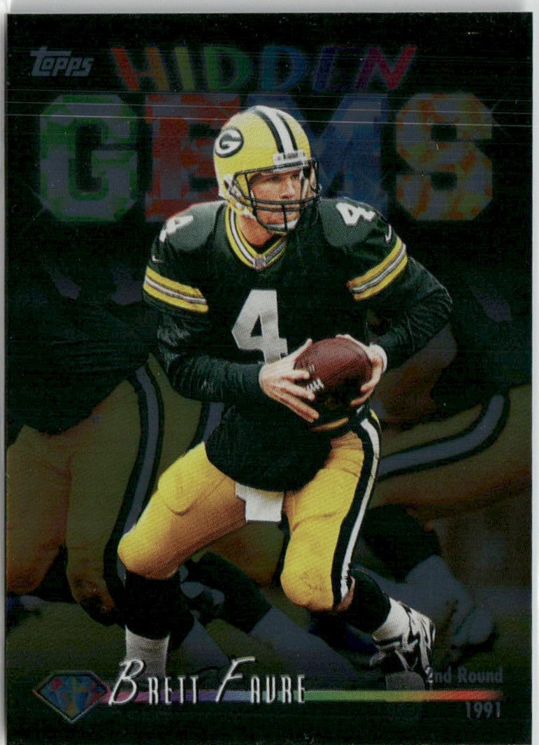 Brett Favre 1998 Topps Hidden Gems #HG6 Green Bay Packers