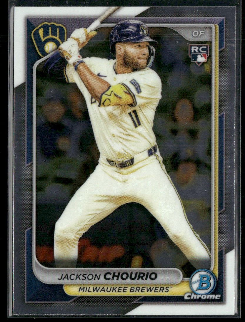 Jackson Chourio 2024 Bowman Chrome RC #69 Milwaukee Brewers