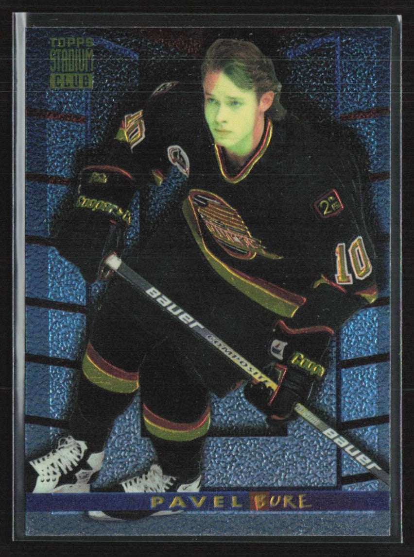 Pavel Bure 1994 Topps Stadium Club Finest #5 Vancouver Canucks
