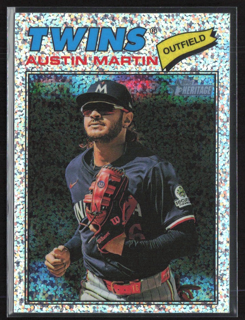 Austin Martin 2026 Topps Heritage Chrome Silver Sparkle Refractor #44