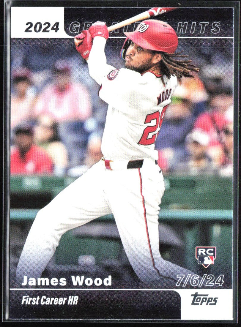 James Wood 2025 Topps Greatest Hits RC #GH-13 Washington Nationals