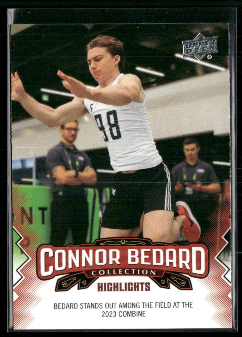 Connor Bedard 2023 Upper Deck Collection Highlights #6 Chicago Blackhawks