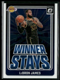 LeBron James 2024 Donruss Optic Winner Stays #1 Los Angeles Lakers