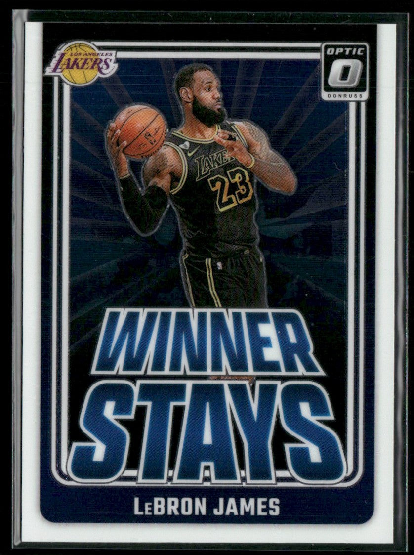 LeBron James 2024 Donruss Optic Winner Stays #1 Los Angeles Lakers