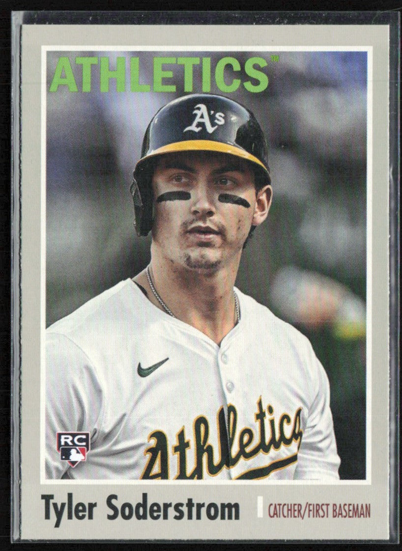Tyler Soderstrom 2024 Topps Archives 1970 Design RC #187 Oakland Athletics