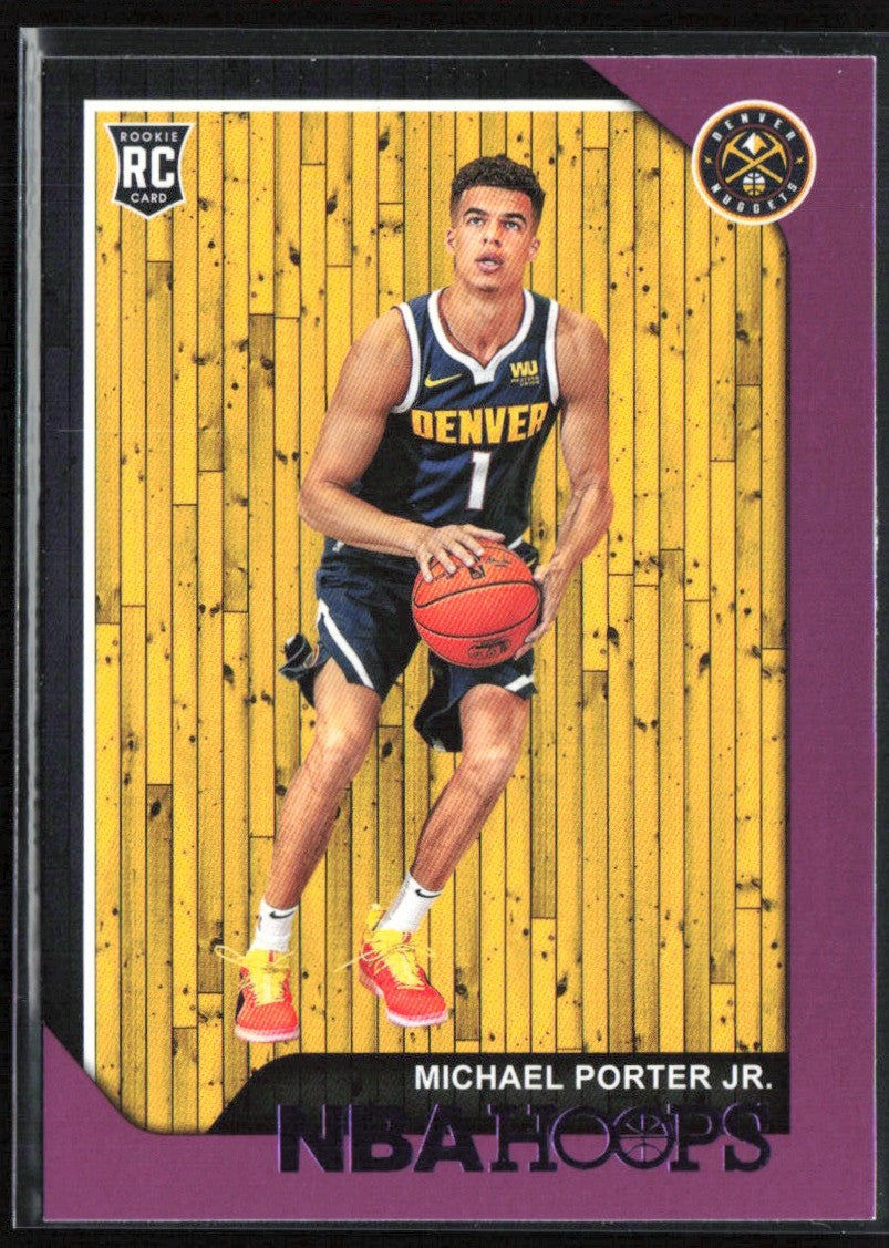 Michael Porter Jr. 2018 NBA Hoops Purple RC #254 Denver Nuggets