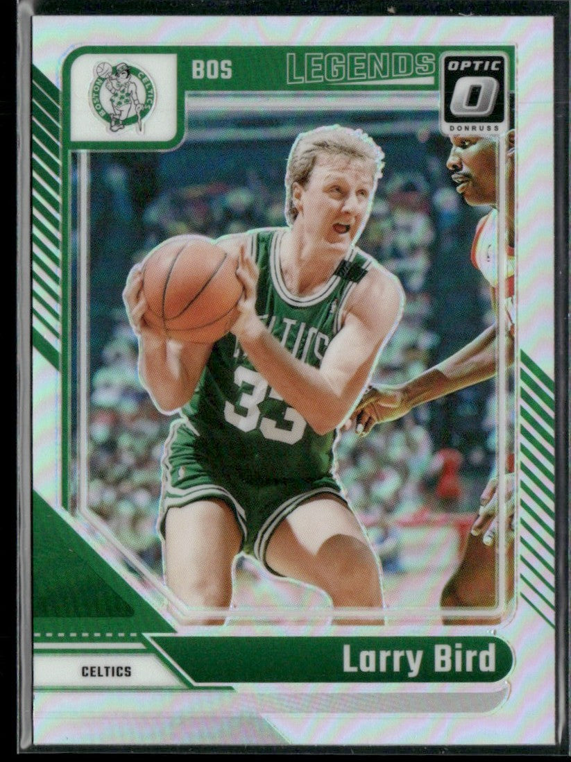 Larry Bird 2024 Donruss Optic Holo Silver Prizm #243 Boston Celtics