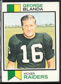 George Blanda 1973 Topps #25 Oakland Raiders
