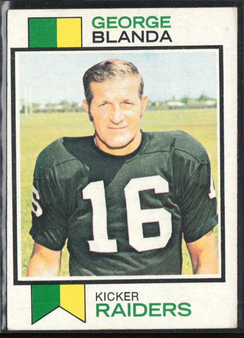 George Blanda 1973 Topps #25 Oakland Raiders
