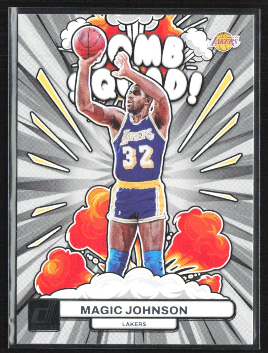 Magic Johnson 2023 Donruss Bomb Squad #20 Los Angeles Lakers