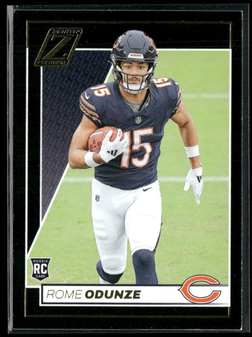 Rome Odunze 2024 Panini Zenith RC #186 Chicago Bears