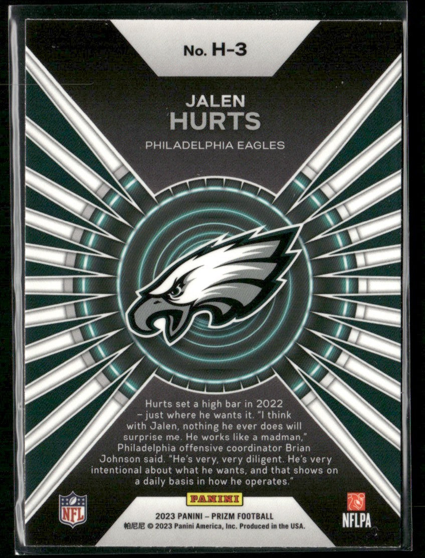 Jalen Hurts 2023 Panini Prizm Hype #H-3 Philadelphia Eagles