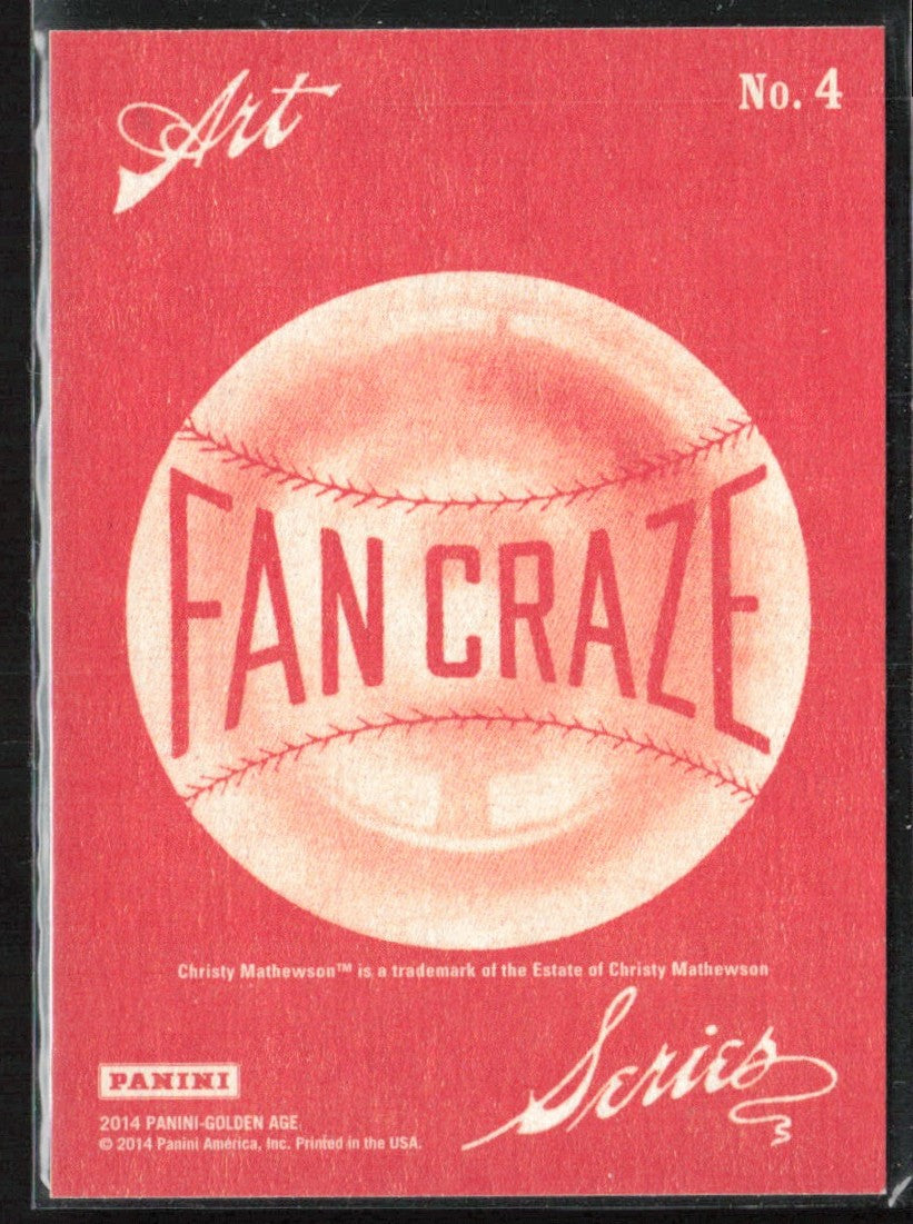 Christy Mathewson 2014 Panini Golden Age Fan Craze #4 New York
