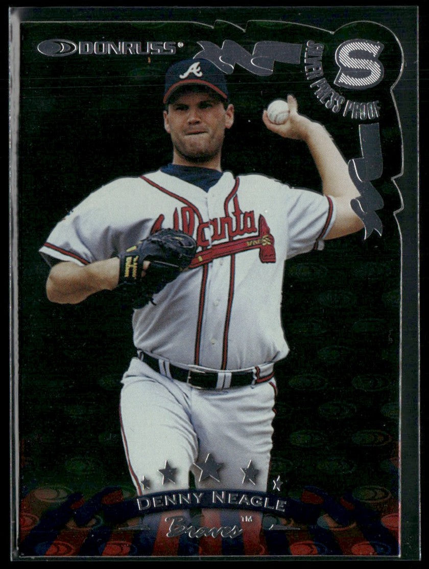 Denny Neagle 1997 Donruss Silver Press Proof Die Cut /1500 #30 Atlanta Braves