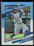 Mookie Betts 2021 Donruss Optic Carolina Blue & White Prizm #180