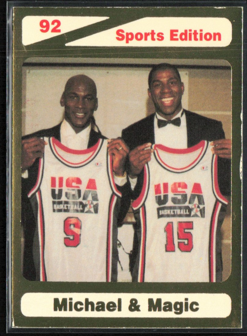 Michael Jordan Magic Johnson 1991 Sports Edition Oddball USA