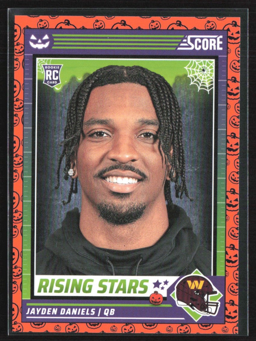 Jayden Daniels 2024 Score-A-Treat Rising Stars Orange Pumpkin RC #26