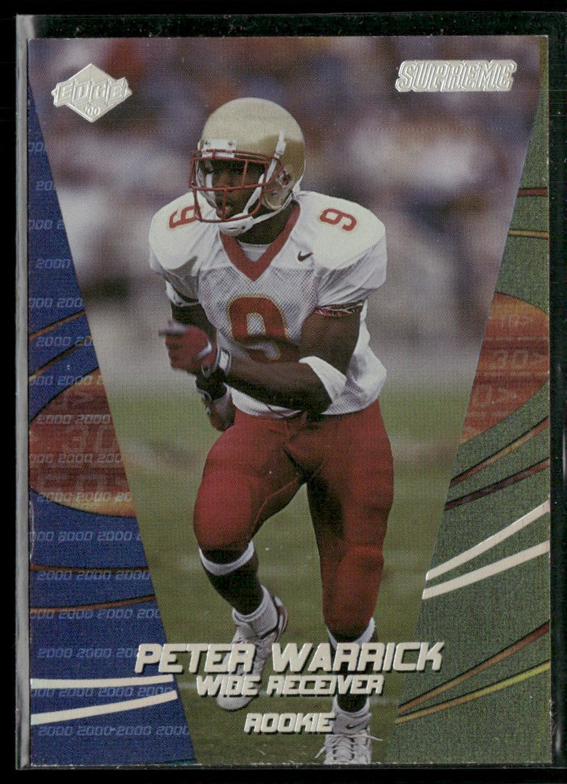 Peter Warrick 2000 Collector's Edge Supreme RC /2000 #152