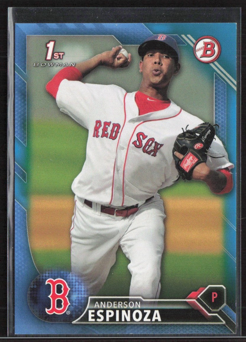 Anderson Espinoza 2016 Bowman 1st Blue /150 #BP40 Boston Red Sox
