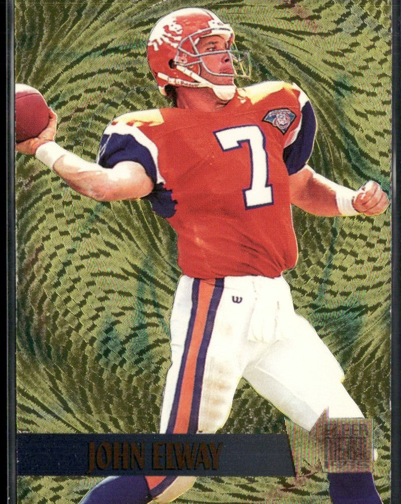 John Elway 1995 Fleer Metal Gold Blaster #5 Denver Broncos