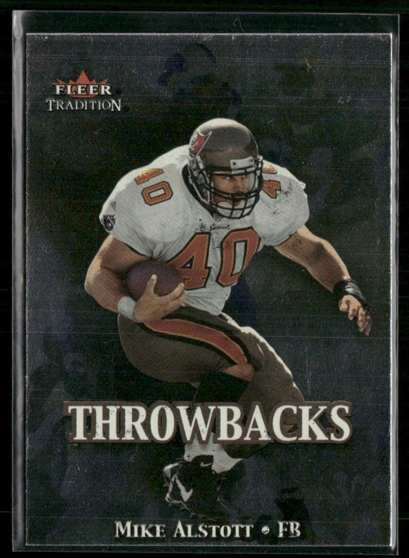 Mike Alstott 2000 Fleer Tradition Throwbacks #14 Tampa Bay Buccaneers