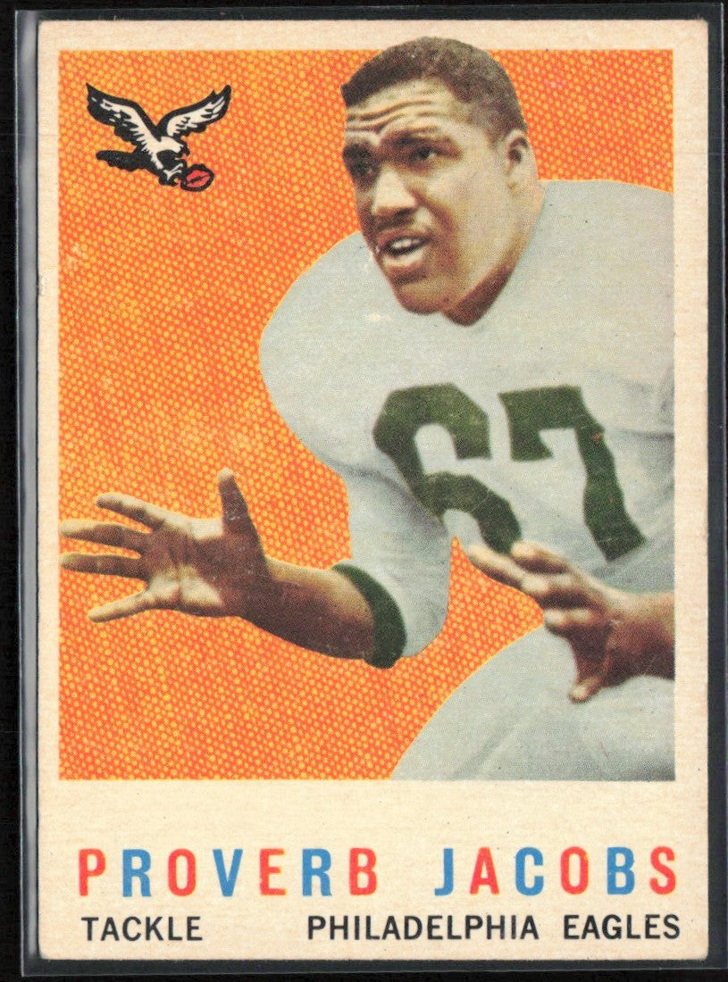 Proverb Jacobs 1959 Topps #108 Philadelphia Eagles