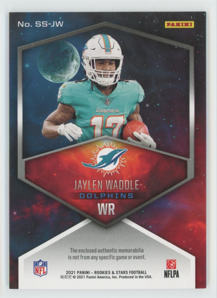 Jaylen Waddle 2021 Panini Rookies & Stars Star Search Jersey #SS-JW