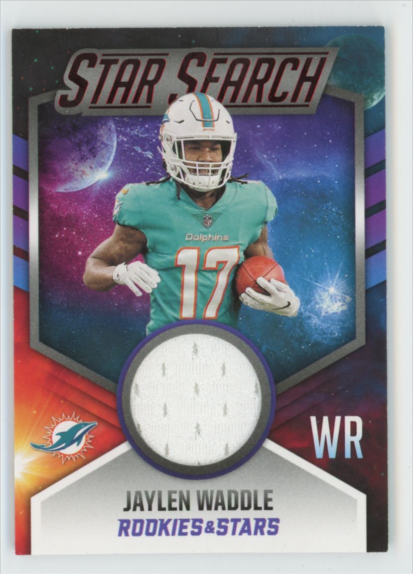 Jaylen Waddle 2021 Panini Rookies & Stars Star Search Jersey #SS-JW