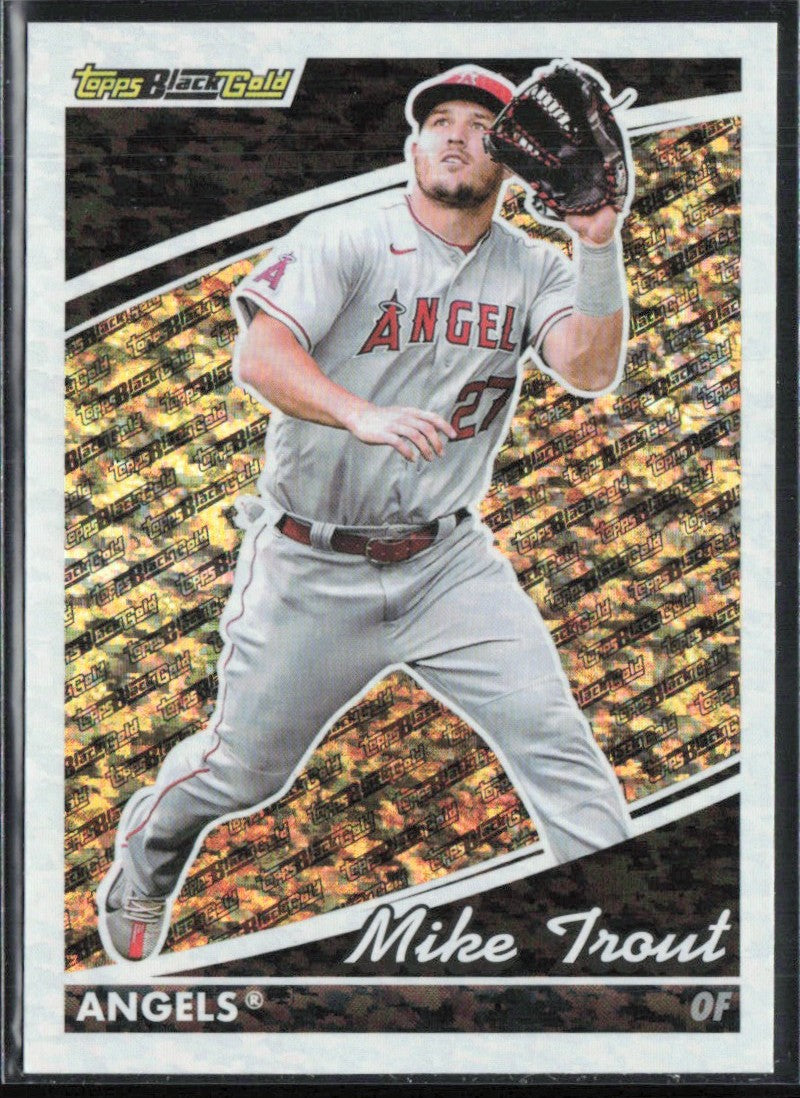 Mike Trout 2022 Topps Update Black Gold #BG-3 Los Angeles Angels