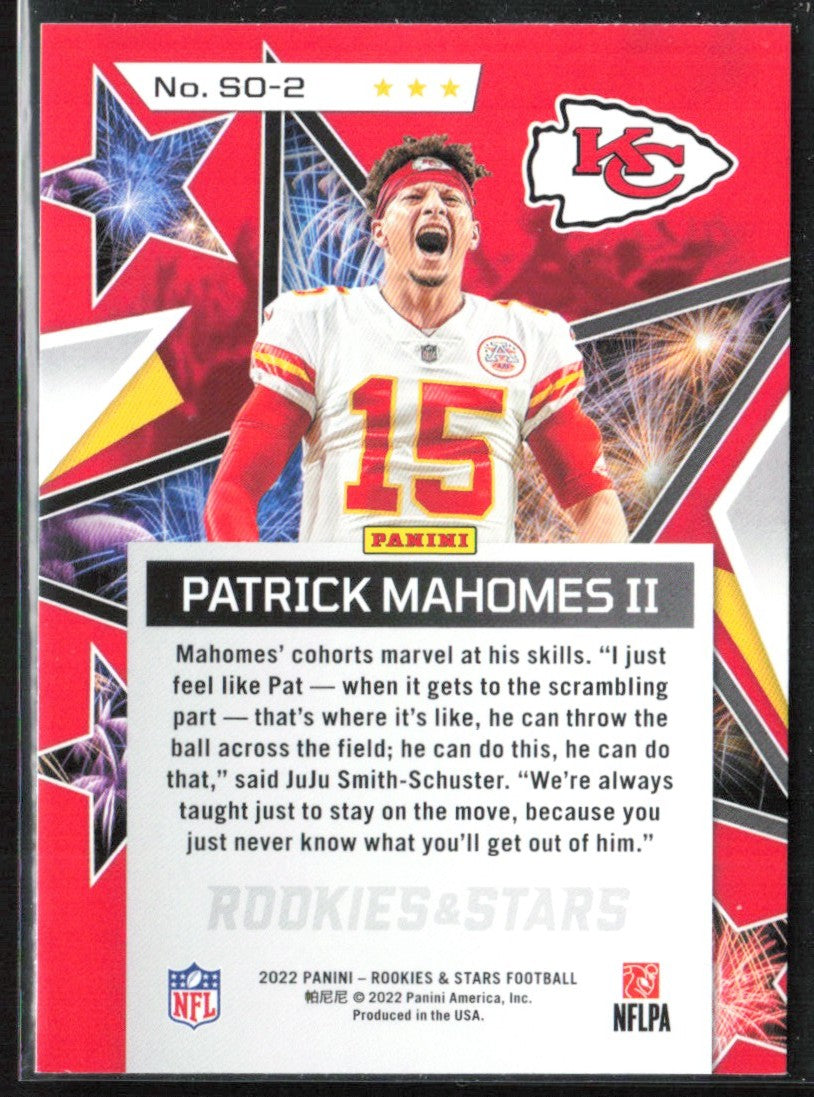 Patrick Mahomes II 2022 Panini Rookies & Stars Standing Ovation #SO-2