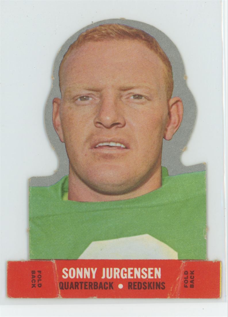Sonny Jurgensen 1968 Topps Stand Ups Washington Redskins