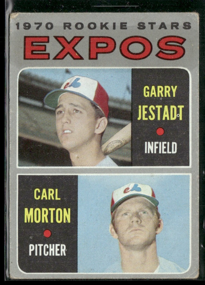 Expos 1970 Rookie Stars - Garry Jestadt/Carl Morton 1970 Topps RC #109