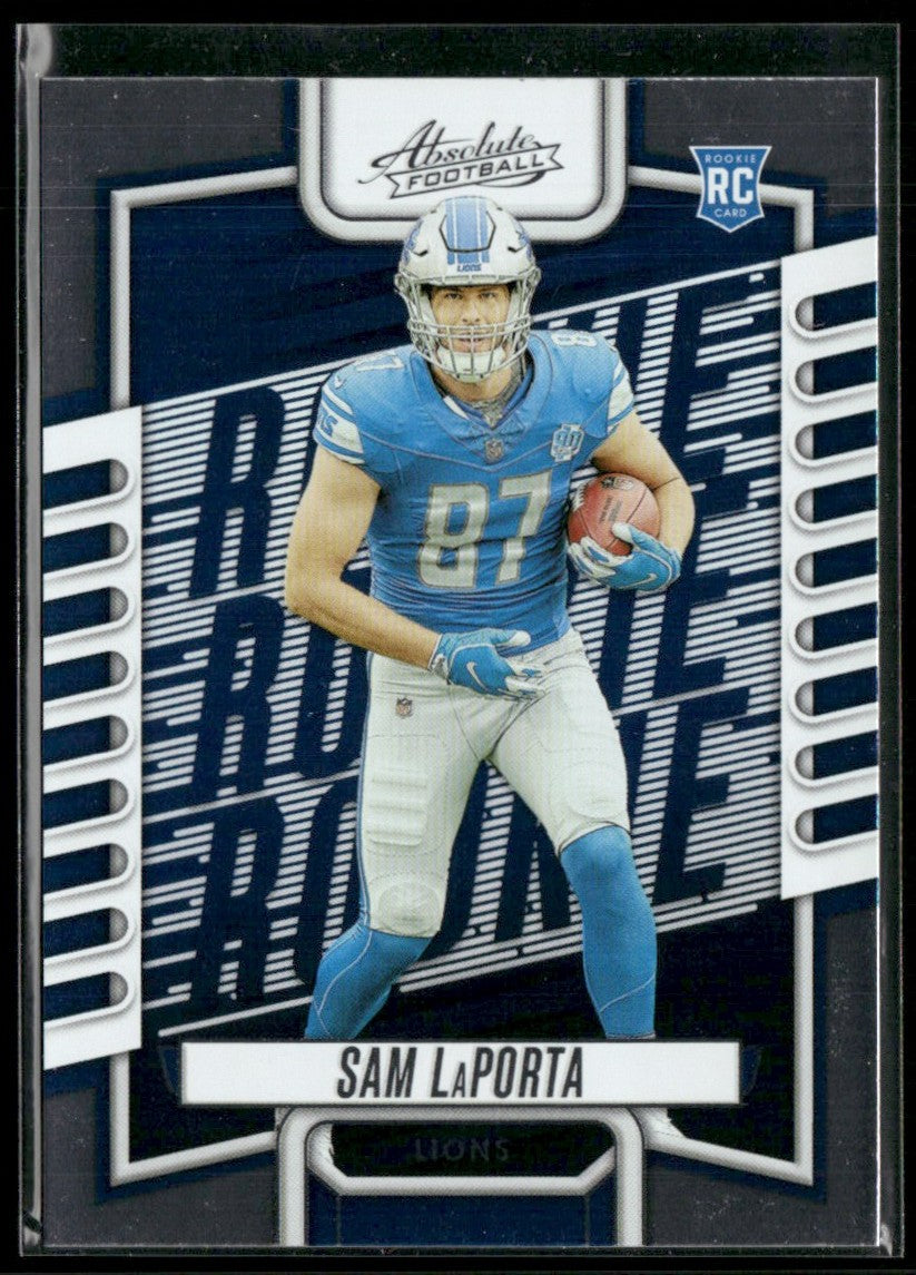 Sam LaPorta 2023 Panini Absolute Blue RC #115 Detroit Lions