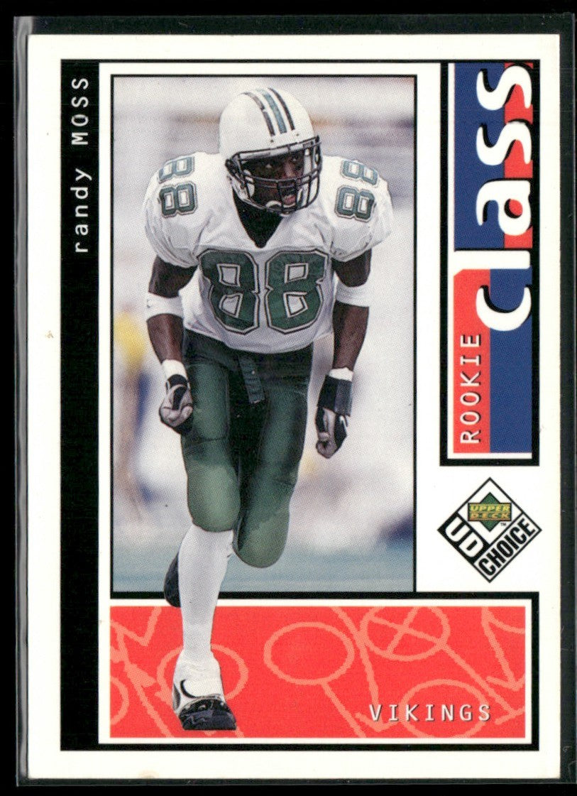Randy Moss 1998 UD Choice Rookie Class RC #200 Minnesota Vikings