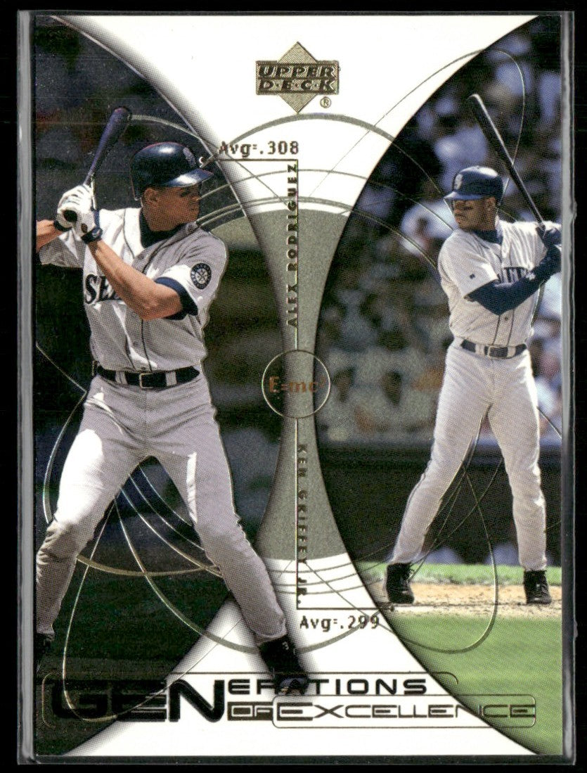 Alex Rodriguez Ken Griffey Jr. 2000 Upper Deck Generations of Excellence #GE10