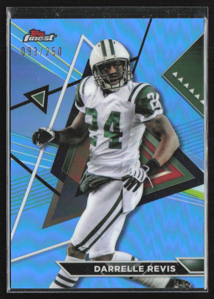Darrelle Revis 2023 Topps Composite Finest Sky Blue Refractor /250 #224
