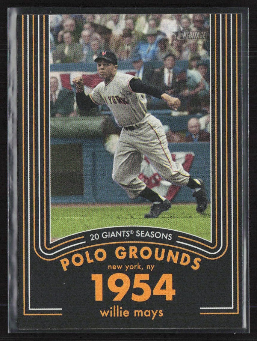 Willie Mays 2020 Topps Heritage 20 Giants Seasons #6 New York Giants