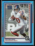 Victor Cruz 2025 Donruss Optic Neon Blue /399 #152 New York Giants