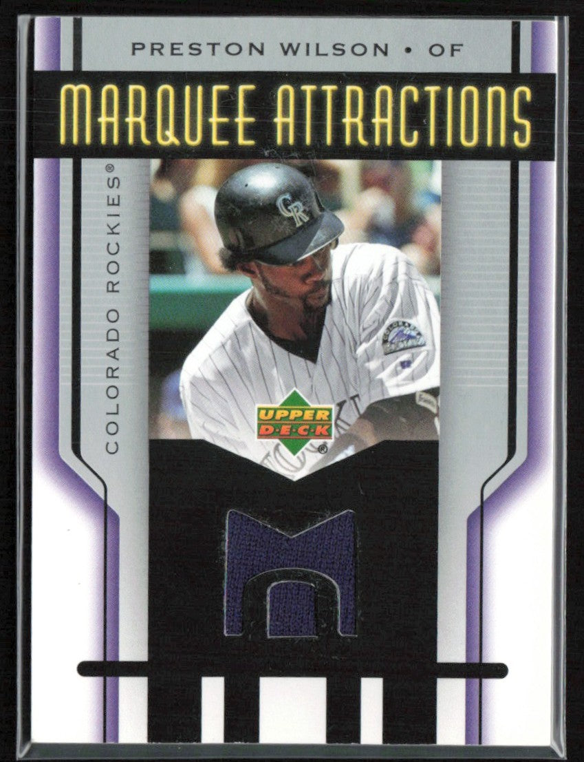 Preston Wilson 2005 Upper Deck Marquee Attractions Jersey Jersey #MA-PW